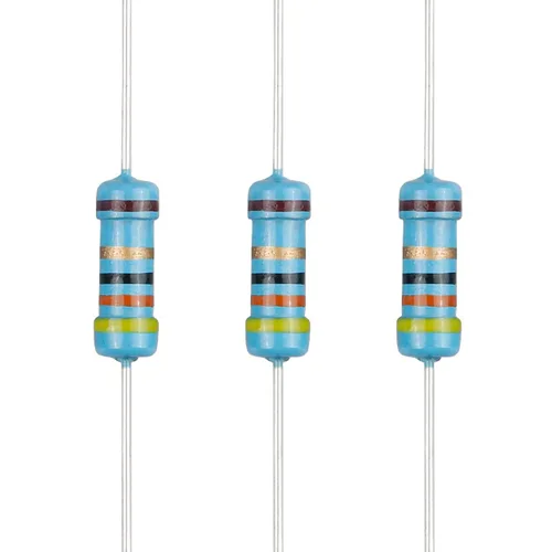 Miniatura 104 de 100 resistencias de 1 ohm 1/2 W (0.5 vatios) ±1% tolerancia de película metálica, resistencia fija de múltiples valores de resistencia opcional