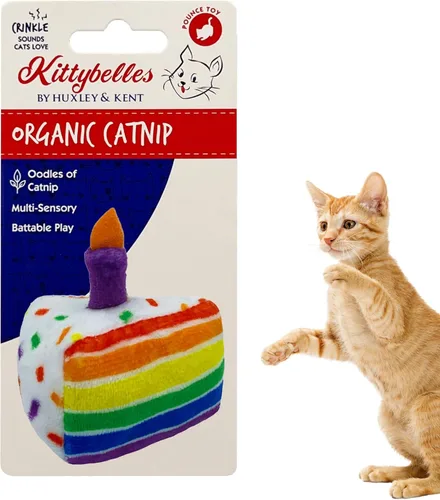 Miniatura 30 de Huxley & Kent Juguete de Peluche para Gatos - Juguete Interactivo de Hierba Gatera para Gatos y Gatitos - Suave con Crujido y Hierba Gatera