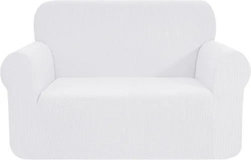 Miniatura 25 de CHUN YI - Funda elástica de 1 pieza para sillón grande, funda protectora suave de Jacquard con elastano, detalle de cuadros y parte inferior