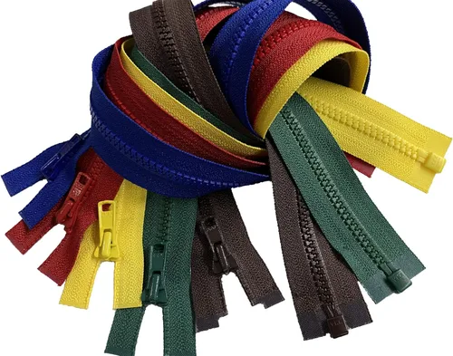 Miniatura 2 de YKK Cremallera #3, 10 cremalleras separadoras para coser abrigos, chaquetas, cremallera, cremalleras de plástico ligero, 10 colores mezclados