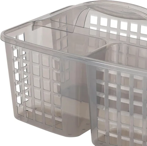 Miniatura 7 de Bath Bliss 2 en 1 portátil, organizador de ducha y baño para champú, acondicionador, jabón y cosméticos, en bolsa de baño gris (26118-GRIS)