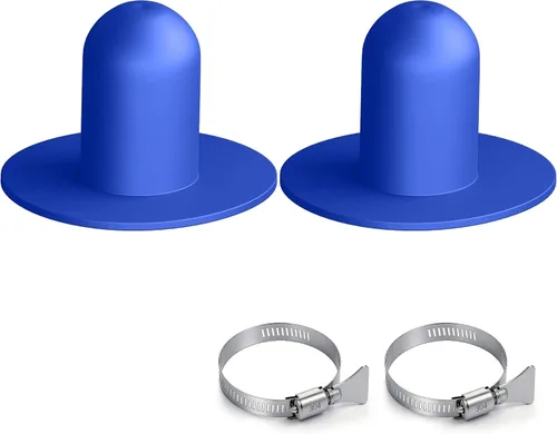 Miniatura 12 de Tapones de piscina para piscina sobre el suelo, paquete de 4 con abrazaderas, para piscinas Bestway e Intex de reemplazo de tapón de orificio