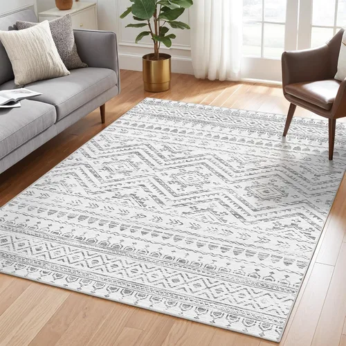 Miniatura 24 de Miukiki Alfombra marroquí lavable de 2 x 3 pies para sala de estar, antideslizante, plegable, grande y suave, para comedor y dormitorio