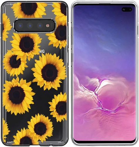 Miniatura 9 de Funda para Galaxy S10 Plus, para Samsung S10+ Funda de silicona TPU absorbente de golpes con mariposa transparente para Samsung Galaxy S10 Plus