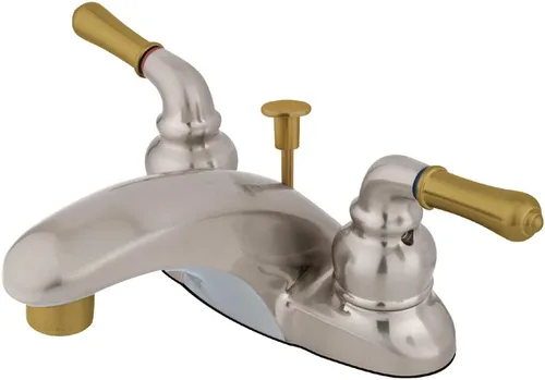 Miniatura 5 de Kingston Brass KB628 Magellan Grifo de lavabo con manija de palanca, 4-1/4 pulgadas, níquel cepillado cepillado níquel