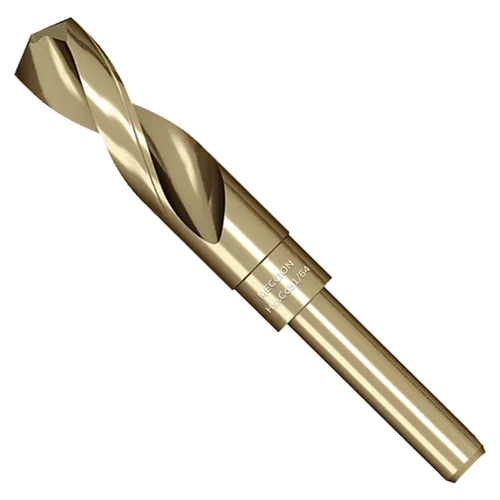 Miniatura 29 de Meccion Broca de cobalto 9/16 pulgadas, acero de alta velocidad, M35, vástago reducido, broca helicoidal para metal, hierro fundido, acero