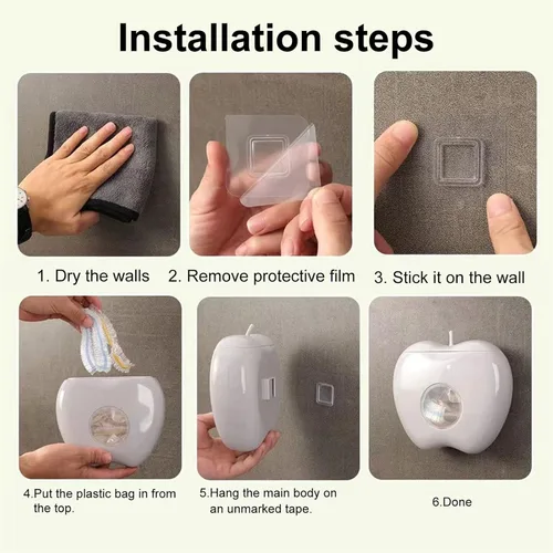 Miniatura 4 de Caja de almacenamiento de plástico, sin perforaciones, gran capacidad, ahorro de espacio, a prueba de polvo, dispensador de cocina y baño