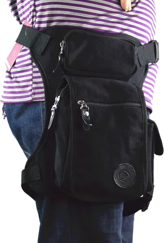 Miniatura 5 de Drop Leg Bag for Men Women #24Negro
