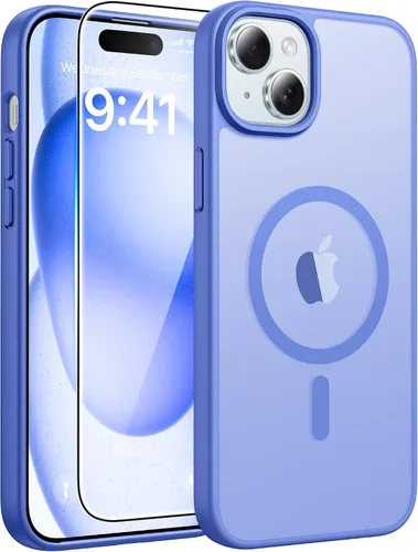 Miniatura 347 de FNTCASE - Funda para iPhone 16 Pro: magnética, mate, translúcida, de grado militar, protectora contra caídas, resistente, fina, duradera y a prueba
