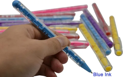 Miniatura 5 de Maydahui 15 bolígrafos creativos con forma de rompecabezas de laberinto, tinta azul para adultos y estudiantes
