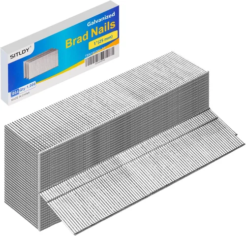 Miniatura 20 de Clavos Brad de acero inoxidable 304 calibre 18 de 1-1/2 pulgadas, paquete de 2400 clavos de pistola de uñas de acabado pequeño para neumática