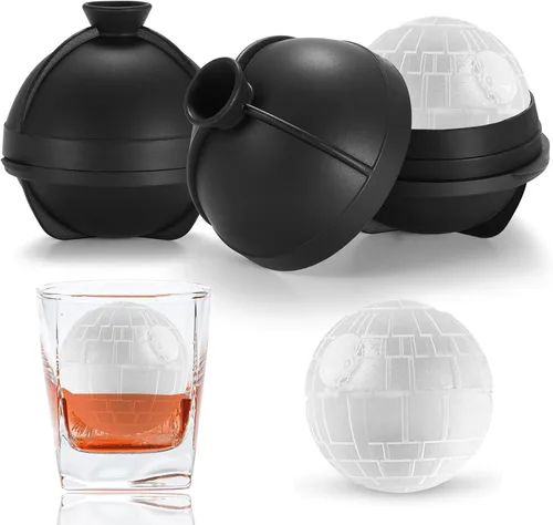 Nax Caki molde de cubo de hielo 3D de Star Wars en forma de Estrella de la Muerte, regalos de Star Wars ideas para regalos de calcetines para
