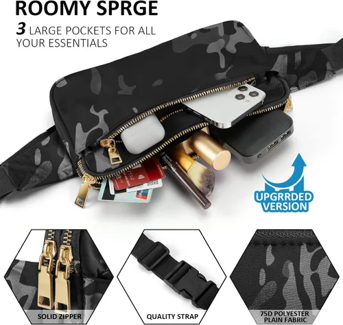 Miniatura 4 de CXWMZY Riñoneras para mujeres y hombres, niñas, niños, adolescentes, a la moda, bolsa de cintura de moda, linda riñonera casual para Disney, viajes
