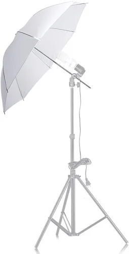 Miniatura 2 de Neewer® Profesional - Sombrilla reflectora translúcida blanca de 84 cm, para luz flash de estudio fotográfico