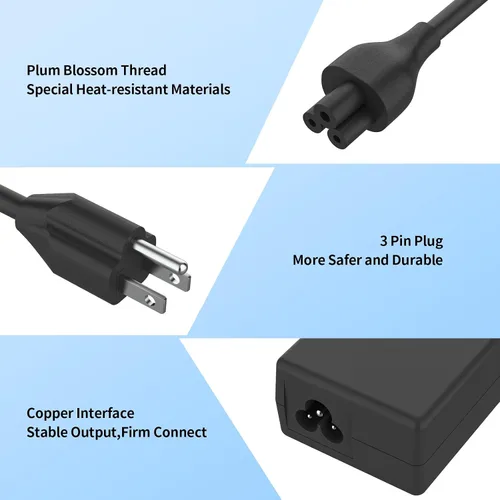 Miniatura 5 de Cargador de portátil de punta redonda de 45 W para Dell Inspiron 13 14 15 3000 5000 7000 Series 15-3552 3555 3558 3565 3567 5551 5552 5555 5558 5559