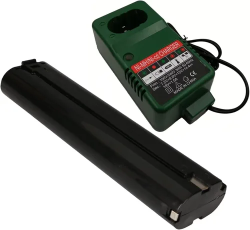 1.5Ah compatible con batería Makita 9.6V y cargador NiCad repuesto (baterías de compromiso, etiqueta de capacidad real) 9000 9001 9002 9033 9034