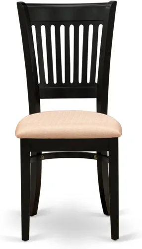 Miniatura 10 de East West Furniture AMVA3-BCH-C - Juego de mesa de comedor moderno de 3 piezas que contiene una mesa de cocina redonda con pedestal y 2 sillas