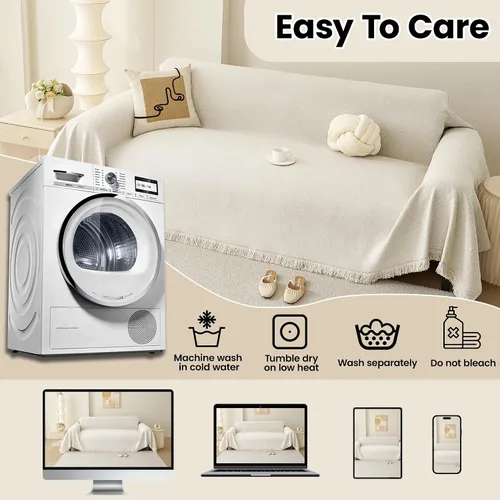Miniatura 7 de Funda para Sillón de Sofá de Chenilla Lavable Protector de Muebles Funda para Sofá Reclinable de 1 Pieza Cojín Resistente a Manchas Funda para Silla