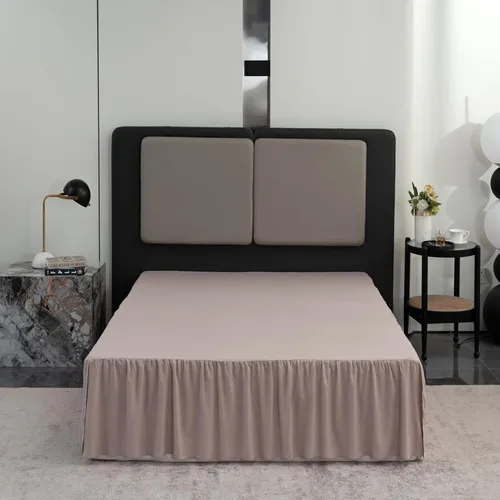 Miniatura 9 de TSUTOMI Falda de Cama Negra Tamaño Twin con Volantes y Esquinas Divididas, Falda de Cama Twin Caída de 12 Pulgadas, Falda de Cama Tamaño Twin Negra