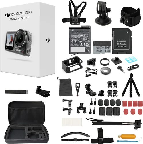 Miniatura 7 de DJI Osmo Action 3 Combo de aventura, cámara de acción impermeable con 4K HDR, profundidad de color de 10 bits, HorizonSteady, resistente al frío