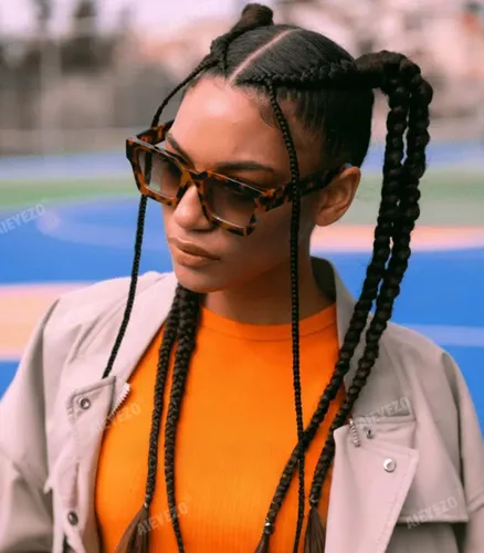 Miniatura 47 de AIEYEZO Gafas de sol cuadradas para mujeres y hombres, gafas de sol cuadradas con montura gruesa, estilo de diseñador simple