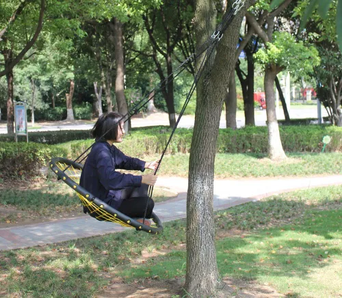 Miniatura 2 de Juego de asiento colgante de cuerda de mono gigante para jardín, patio trasero, al aire libre, para niños y adultos