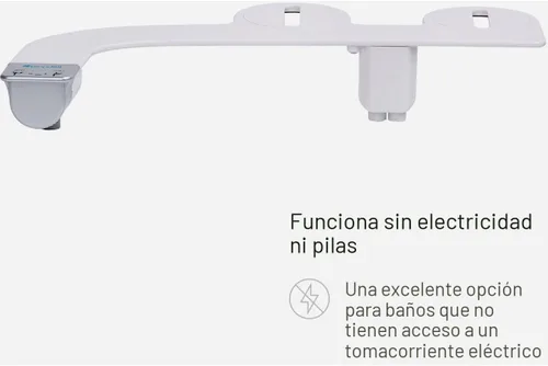 Miniatura 9 de Brondell Accesorio de bidé para inodoro SS-250 SimpleSpa con rociador de agua dulce y presión de agua ajustable, control lateral, rociador de bidé