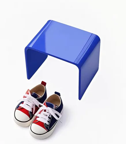 Miniatura 7 de Taburete de acrílico de 13" de ancho para niños pequeños, soporte para plantas, multiusos como taburete resistente al agua para la ducha, taburete