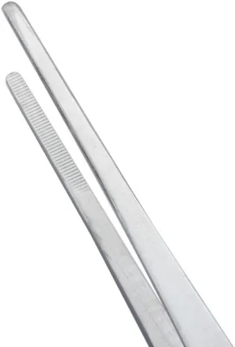 Miniatura 3 de LGEGE 2 pinzas rectas y curvadas de acero inoxidable de mango largo para jardín, cocina, interior y exterior