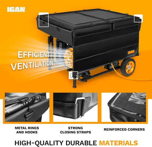 Miniatura 3 de IGAN - Cubiertas protectoras para generadores en funcionamiento para la mayoría de generadores de 3500 a 12000 W - Cubiertas protectoras