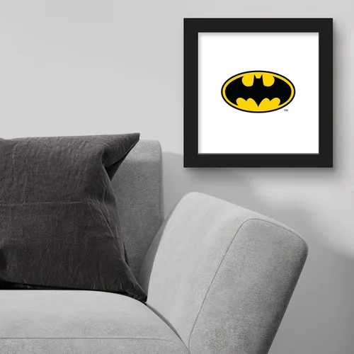 Miniatura 3 de Trends International Gallery Pops DC Comics Batman - Póster de pared con símbolo de Batman, 12 x 12 pulgadas, versión enmarcada en negro