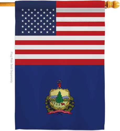 Miniatura 8 de US Vermont Garden House Flags Kit Americana States USA American Territories Republic Country Particular Area Small Decorative Gift Yard Banner