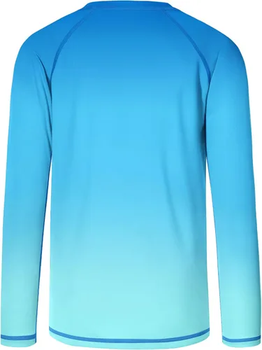 Miniatura 3 de Camiseta de natación de manga larga UPF 50+ para niños, paquete de 1 o 2 unidades de protección solar UV Rash Guard, camisetas de agua SPF