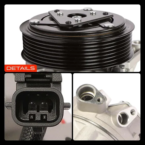 Miniatura 9 de A-Premium Compresor de aire acondicionado de CA con embrague compatible con Nissan Altima (modelo S) 3.5L 2013-2015, Altima (modelo SR) 3.5L