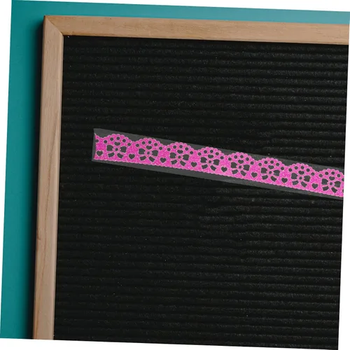 Miniatura 4 de 14 rollos de cinta de encaje macramé para decoración de calcomanías, cinta washi ancha Washi, cinta de envoltura de cinta de recortes, cinta
