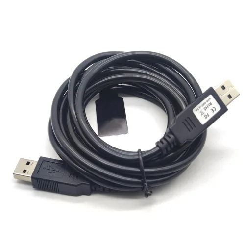 Miniatura 5 de USB 2.0 macho a USB 2.0 macho con chipset FT232R cable de módem nulo para PC a PC de transferencia de datos de comunicación 8.2 ft