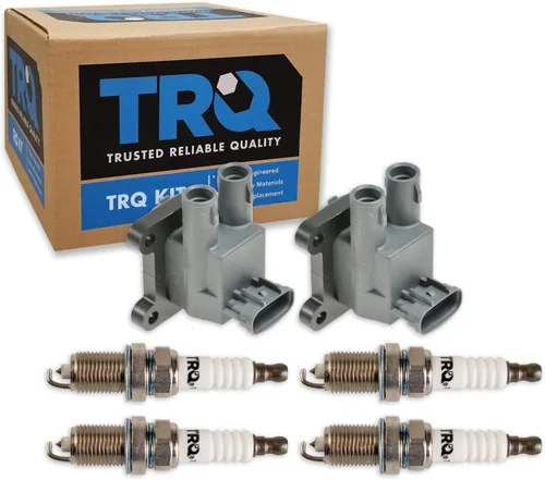 Miniatura 50 de Kit de Bobina de Encendido y Bujía TRQ 8 Piezas Bujías de Iridio Compatibles con Mercedes-Benz C250 2012-2015 y SLK250 2012-2015
