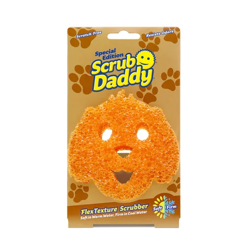 Scrub Daddy Special Edition Pets Dog - Esponja multiusos para platos sin arañazos, sin BPA y fabricada con espuma de polímero, esponja de cocina