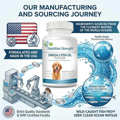 Miniatura 8 de Omega 3 - Geles suaves de aceite de pescado para perros con ácidos grasos EPA y DHA para el corazón, la piel, el pelaje y la alergia, suplemento