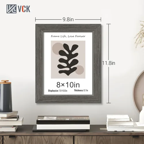 Miniatura 88 de VCK Marcos para póster de madera maciza de 22.375 x 34 pulgadas, marco de fotos A1 negro con montaje en pared, paquete de 3