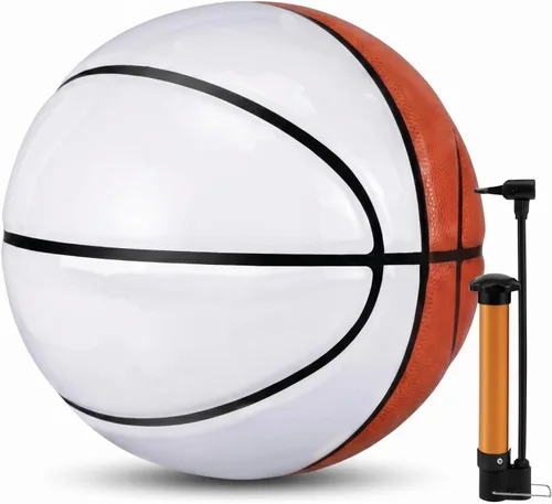Miniatura 15 de Hiboom Autograph - Baloncesto firmado con bomba de aire, memorabilia, para premio, trofeo, banquete, senior, noche, hitos nocturnos, entrenador