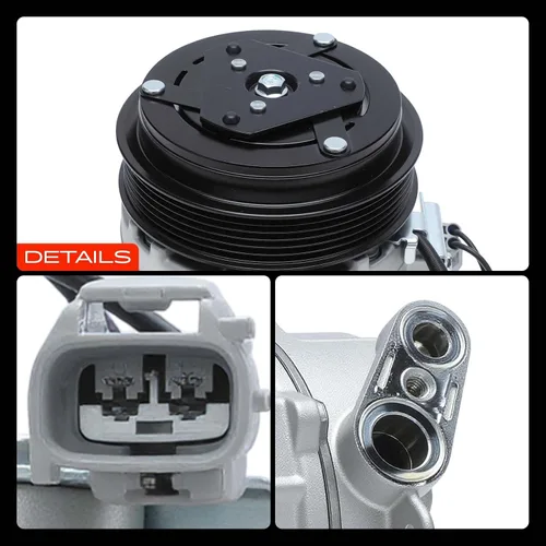 Miniatura 9 de A-Premium Compresor de aire acondicionado de CA con embrague compatible con Jeep Cherokee 2.4L 2014-2022, Chrysler 200 2.4L 2015-2017
