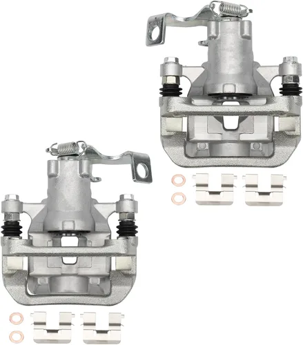 BRTEC Pinzas de freno de disco traseras izquierda y derecha con soporte 19B6789 19B6788 Compatible con Hyundai Elantra GT 13-17, Hyundai Veloster
