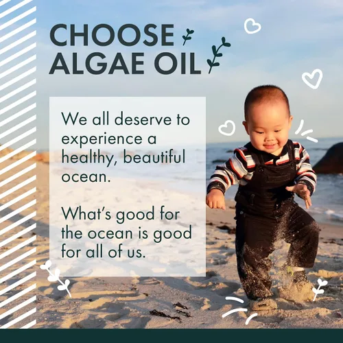 Miniatura 7 de Freshfield Omega 3 DHA vegano prenatal: sostenible, sin carragenina, probado por terceros, botella compostable, neutro en carbono. Apoya el corazón