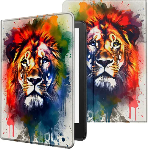 Miniatura 21 de Funda para tablet Kindle Fire 7 2019/2017 lanzamiento 9ª/7ª generación 7 pulgadas, ligera, protectora de piel sintética, cubierta inteligente