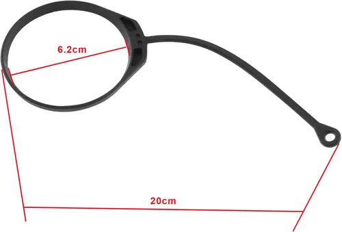 Miniatura 4 de Repuesto de cuerda para tapa de depósito de combustible 1H0201553B 1J0201550A compatible con Audi A1/A2/A3/A4/A6/A8 compatible con tapa
