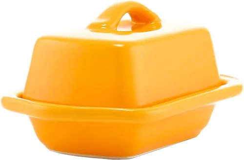 Miniatura 2 de Chantal Mini plato de mantequilla cubierto de cerámica, 5 pulgadas, gris desteñido