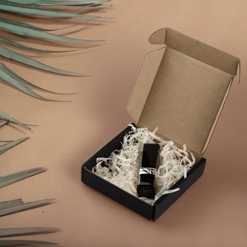 Miniatura 5 de SUNLPH - Paquete de 50 cajas de envío pequeñas de 4x4x1 pulgadas, cajas de cartón corrugado negras, caja de embalaje para mudanza y envío Negro