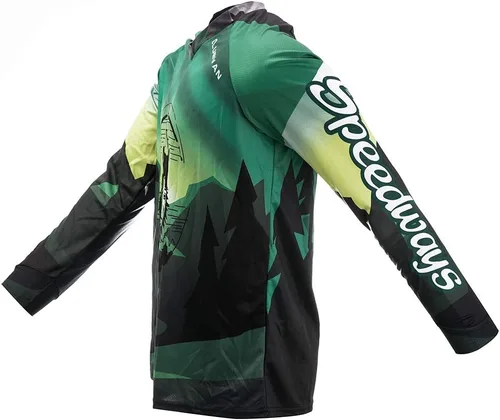Miniatura 5 de JPOJPO Camiseta de ciclismo para hombre, camiseta de manga larga, para bicicleta de montaña, motocicleta, ropa anti-UV