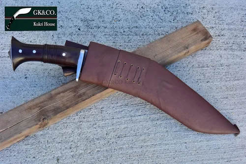 Miniatura 8 de GK&CO. Kukri House Auténtico Kukri/Khukuri 14.5" Hoja 5" Chirra (5 Fuller) Gorkha Bloqueador de cuchillos Mango de palisandro-GK - Hecho a mano